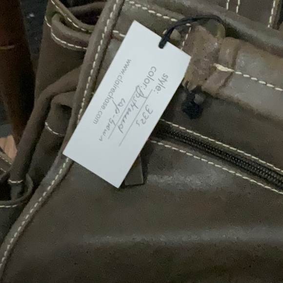 NWT Claire Chase Distressed Leather UPTOWN BACKPACK - Picture 3 of 8